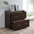 thumbnail image 2 of Alpine 2-Drawer Engineered Wood Lateral File with Lockdowel in Espresso Finish, 2 of 9
