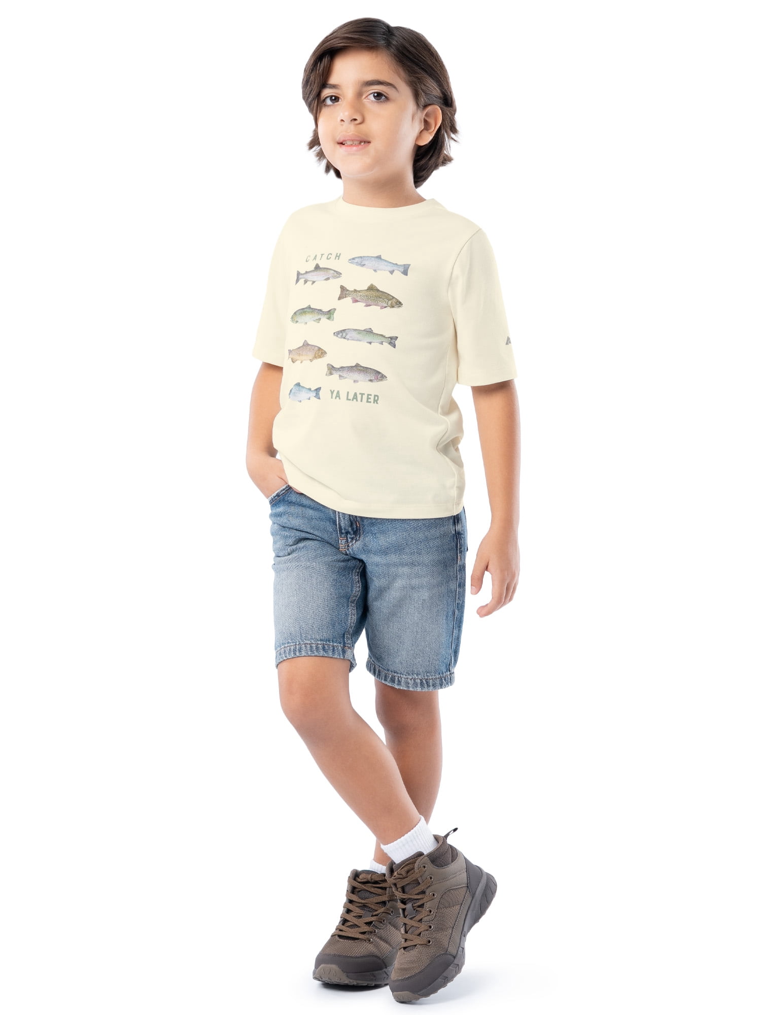 Ozark Trail Boy's Graphic Short Sleeve T-Shirt, Sizes 4-18