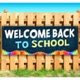 thumbnail image 1 of Welcome Back To School 13 oz Vinyl Banner With Metal Grommets, 1 of 4
