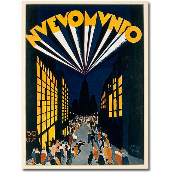 Trademark Art "Nuovo Mondo, Tadio City, 1928" Canvas Wall Art by Ochoa