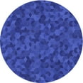 thumbnail image 1 of Ahgly Company Indoor Round Patterned Blue Ribbon Blue Area Rugs, 6' Round, 1 of 6