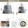 thumbnail image 4 of Mommy and Baby Owls LED Desk Lamp Table Lamp USB Bedside Nightstand Small Lamp for Bedroom Living Room Kids Room, 4 of 8