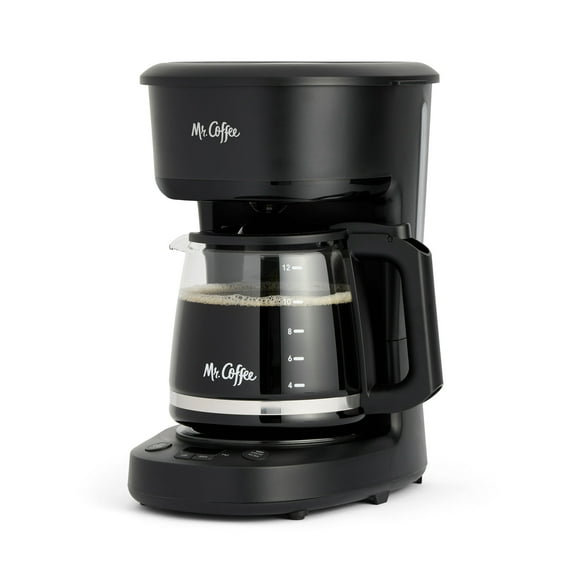 Mr. Coffee Programmable Coffee Maker, 12-Cup Coffee Maker, Black