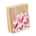 thumbnail image 2 of Valentine's Day Heart Diamond Napkin Holder for Table Clear Napkin Stand Paper Holder Acrylic Organizer Dispenser Napkins for Dinner Kitchen Restaurant Room, 2 of 8