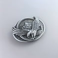 thumbnail image 2 of Vintage Style Western Cowboy Cowgirl Oval Belt Buckle also Stock in the US, 2 of 4