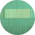 thumbnail image 1 of Ahgly Company Indoor Round Abstract Turquoise Blue Contemporary Area Rugs, 5' Round, 1 of 4