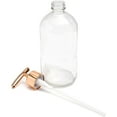 thumbnail image 6 of Juvale Clear Glass Soap Dispenser with Rose Gold Pump (16 oz, 2 Pack), 6 of 7
