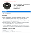 thumbnail image 2 of Fuel Filler Neck Seal - Compatible with 1982 - 1990 Dodge Omni 1983 1984 1985 1986 1987 1988 1989, 2 of 2