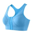 thumbnail image 2 of Bras for Older Women Push Up Cup-Engineered Support Lift Seamless Full Coverage with Adjustable Straps Sky Blue, Size S, 2 of 5