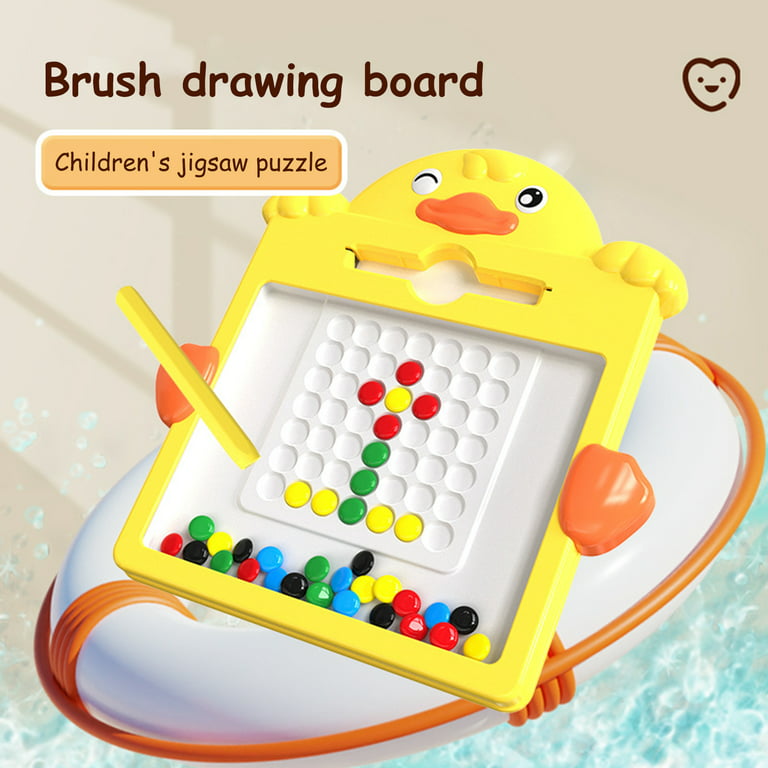 Kids Toys Magnetic Drawing Board: Magnetic Dots Board Travel Toys