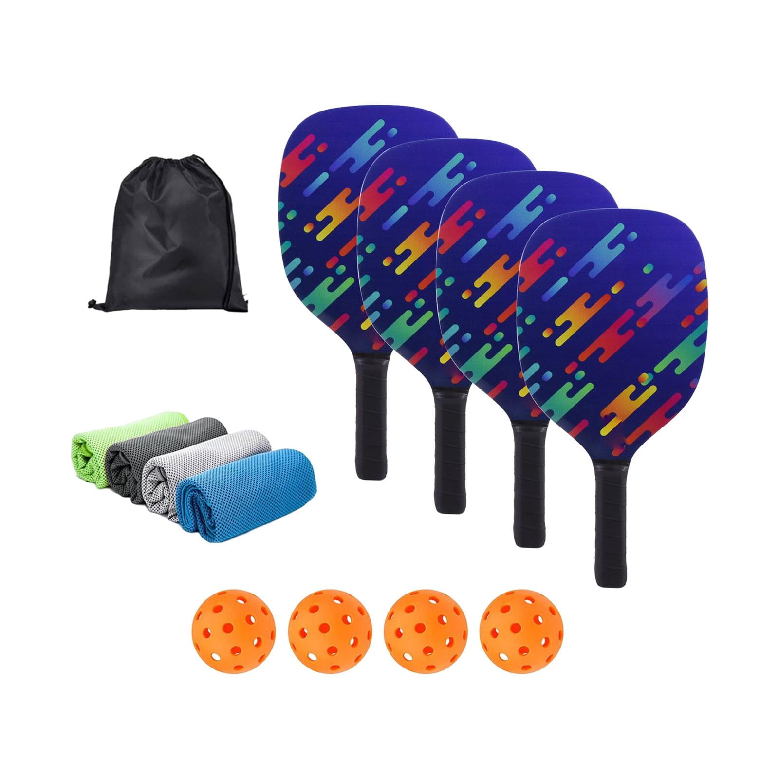 harayaa Portable Pickleball Paddle Set Gift Lightweight Pickleball Paddle for Indoor And 4 Paddles