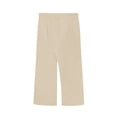 thumbnail image 7 of Zorckvet Mens Khaki Pants Casual Hawaii with Pockets Flax Elastic Waist Beach Pant for Men, 7 of 7