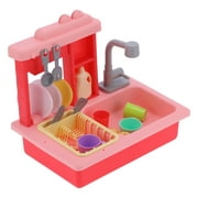 VGEBY Kitchen Sink Dishwasher Toy, Electric Dishwasher Toy Pretend Play For Children Kids Boys Girls For Home Kindergarten
