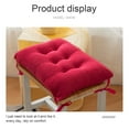 thumbnail image 5 of Solid-colored Rectangular Chair Cushion with Binding Straps, Thickened Soft Breathable Comfortable Washable Seat Pad, for Home Office Student Dormitory Chair Use, 5 of 9
