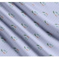 thumbnail image 3 of Soimoi Cotton Voile Fabric Carrot & Rabbit Dots Print Fabric by the Yard 42 Inch Wide, 3 of 7