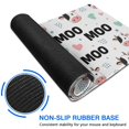 thumbnail image 6 of Long Mouse Pads for Desk,White Cow Moo Heart Pattern Desk Mats on Top Of Desks, Desk Mouse Pad Extra Large with 3mm Non-Slip Base and Stitched Edge for Gaming,Office,Work,Home 31.5"x11.8", 6 of 6