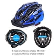 thumbnail image 3 of Casco transpirable para bicicleta Casco de seguridad anticolisión para ciclismo (L Azul Negro), 3 of 7