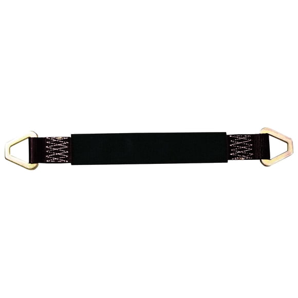 S-Line 30AS21-BK, Axle Strap, Black with Black Cordura Wear Sleeve, Stamped D-Ring, 21-Inch by 2-Inch