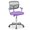Purple, variant on Killeryuki Kids Desk Chair, Children Computer Chair with Wheels and Y-Shaped Lumbar Support, Mesh Kids Office Chair, Height Adjustable Desk Chair for Girls Boys Aged 4-13, Grey