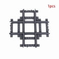 thumbnail image 1 of MOC City Train Rail Crossing Flexible Tracks Forked Straight Curved Rails Switch Building Block Bricks Creative DIY Toys G-1pcs, 1 of 6