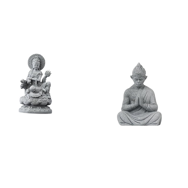 Estatua de Guan Yin,Estatua de Guan Yin para decoración del hogar.,Escultura de Kuanyin,figurita,decoración china,regalos,Estatua de mono,Estatua de Buda Mono para Interiores y Exteriores