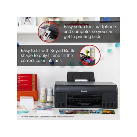 Canon - PIXMA MegaTank G620 Wireless All-In-One Inkjet Printer - Black
