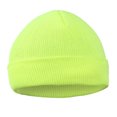 thumbnail image 2 of Sonducket Nuevos sombreros de invierno para mujer, gorros para niñas, gorro de punto sólido bonito, gorros de otoño para niñas, gorros, gorro Sombreros Limon amarillo, 2 of 4