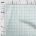 thumbnail image 1 of oneOone Polyester Lycra Aqua Blue Fabric Geometric Check Sewing Material Print Fabric by The Yard 56 Inch Wide, 1 of 1
