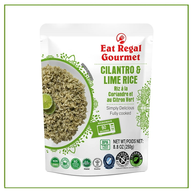 Eat Regal Cilantro & Lime Microwave Rice, 6-Pack, Ready in 85