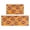 Football Fire Orange Pattern, variant on Football Fire Orange Pattern Anti Fatigue Kitchen Rugs Set Of 2, Non Slip Washable Decorative Floor Mats for Kitchen Sink Laundry, 17"x30" and 17"x47"