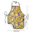 thumbnail image 6 of Bingfone Vintage White Yellow Sunflower for Tie-up Apron, Unisex Waterproof and Stain-Resistant Bib Apron for Kitchen Garden Painting, 6 of 7