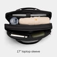 thumbnail image 3 of Sharper Image Venture Messenger Briefcase Laptop Bag Fits 17” Computer, 19L Water Resistant Crossbody Shoulder Bag with Strap for Work, School, Office, Travel, Black, 3 of 10