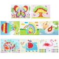 thumbnail image 1 of 8 Sets Autocollant Cartoon Papier à la Main Apprentissage Éducation Jouet Enfants Autocollant, 1 of 10