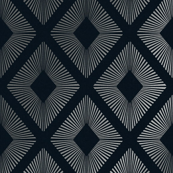 NEXT Deco Triangle Navy Wallpaper