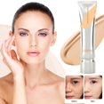 thumbnail image 3 of Long Lasting Full Coverage Liquid Foundation, Moisturizing Lightweight Foundation, Sweatproof & Transfer-Proof Face Makeup (Natural), 3 of 6