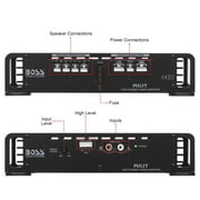 BOSS Audio Systems R1002 2 Channel Car Amplifier, Class A/B, Bridgeable, 2-8 Ohm Stable, Full Range Amp for Speakers & Subwoofer