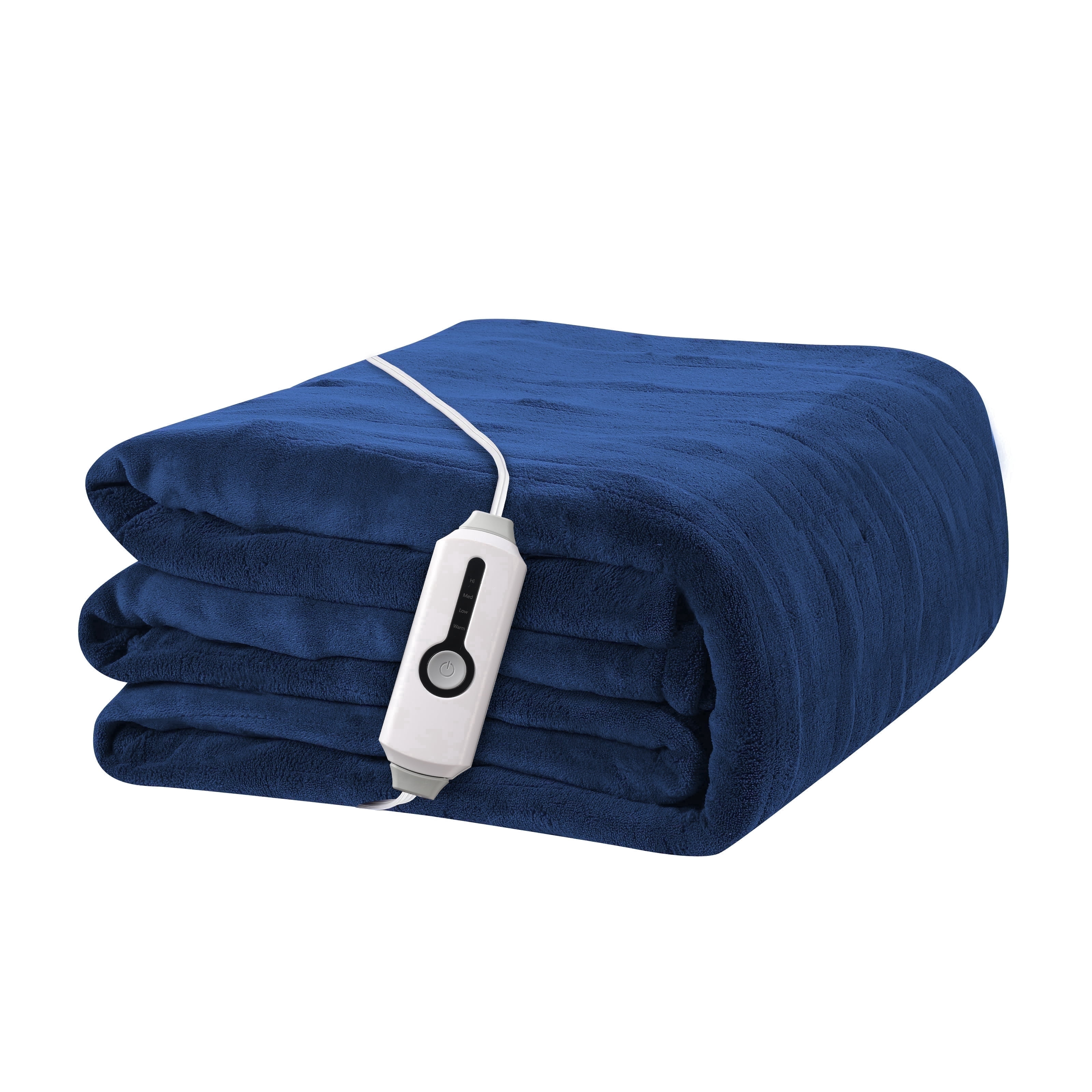 Sunbeam Electric Heated Throw Blanket Gray Checkerboard Microplush