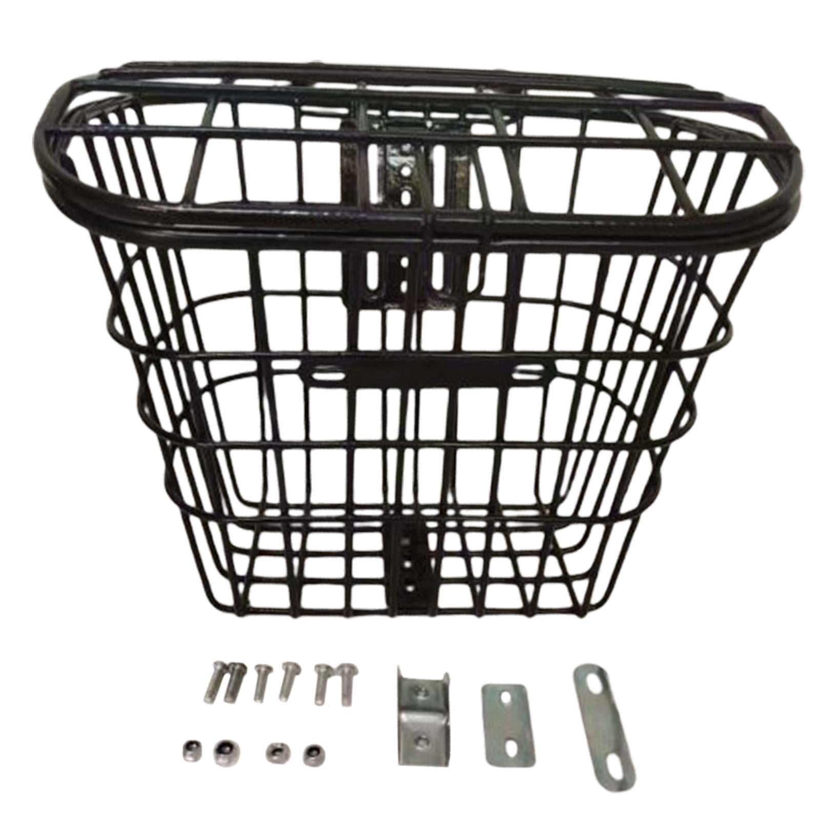 Bike Front Basket Durable Cycling Carrier Detachable Basket Folding Bike