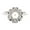 10K White Gold, variant on Araiya Sterling Silver Diamond Pearl Heart Ring (1/6 Cttw, I-J Color, I2-I3 Clarity) Size 5.5