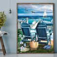 thumbnail image 2 of Cuadros Decorativos 5D DIY Diamond Painting Beach lounge chair Kits Full Round Drill JShteea Nuevos Originales, 2 of 8