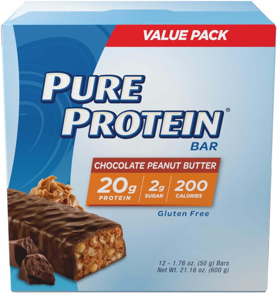 Pure Protein® High Protein Bar Chocolate Peanut Butter 1.76Ounce Bar