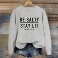 thumbnail image 2 of Long Sleeve Shirts for Women Hemlock Be Stay Lit Sweatshirt for Women Loose Fit Sayings Shirt Gifts for Women Sweatshirt, 2 of 4
