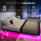 thumbnail image 4 of Somier flotante OLEVS tamaño queen con luces LED y cargador, 4 of 7