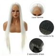 thumbnail image 6 of Unique Bargains Lace Front Wigs Long Straight Hair White, 6 of 8
