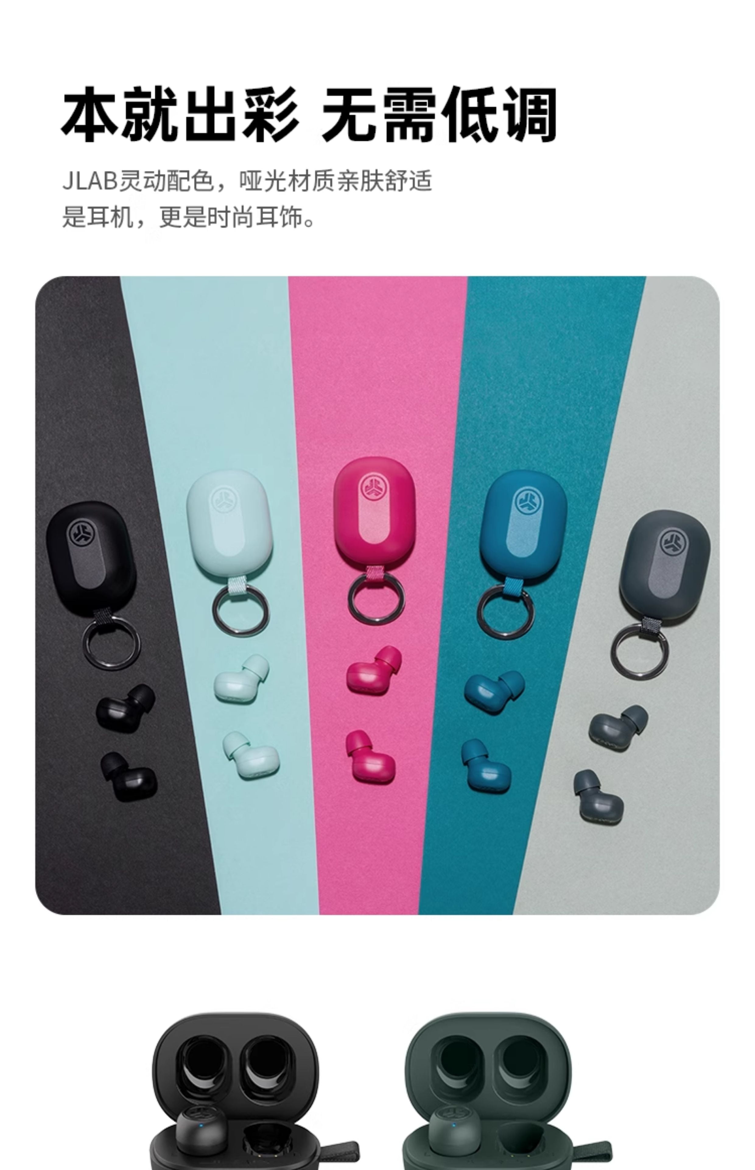 JLab JBuds Mini True Wireless Bluetooth Earbuds + Charging Case, Teal, IP55 Sweat and Dust Proof, Bluetooth Multipoint, Be Aware Audio, 3 EQ Sound Settings, Crystal Clear Calls
