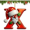 thumbnail image 1 of Adornos navideños colgantes, 26 letras, adornos navideños colgantes, adornos navideños personalizados, decoración navideña, adornos navideños colgantes, adornos navideños para exteriores, decoraciones, 1 of 1