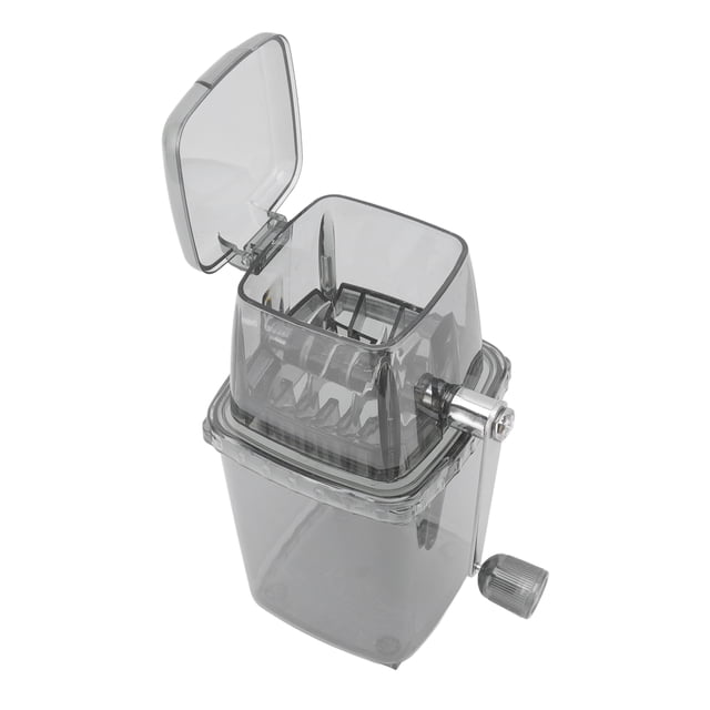 Pequeña Trituradora de Hielo Cranker de Manivela de Manivela, Cuchillas de Acero inoxidable, Cubitos de Hielo Aplastados para Conos de Nieve, Margaritas, Triturador de Hielo