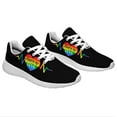 thumbnail image 6 of Rainbow Pride Shoes Men Women Fashion LGBT Sneakers Adult Lightweight Breathable Running Shoes White Size 11, 6 of 7