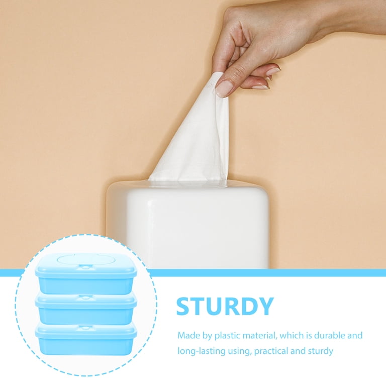 Wall Mounted Clear Plastic Tissue Holder Bathroom Counter Toi – PH