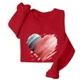 thumbnail image 4 of Valentine Sweatshirts Women Loose Crewneck 2026 Valentine's Day Gift Love Heart Print Graphic Sweatshirts Spring Long Sleeve Crewneck Pullover Tops Y2k Oversize,L, 4 of 5